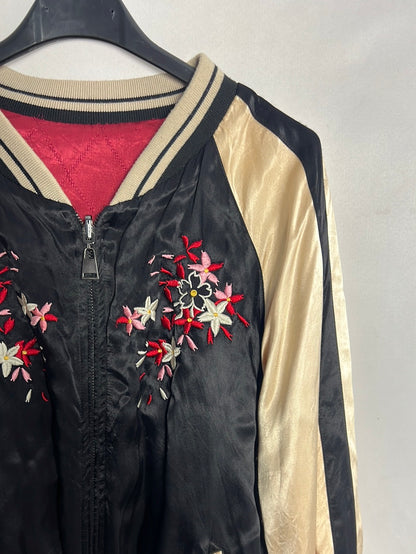 ZARA. Bomber reversible satinada. T M