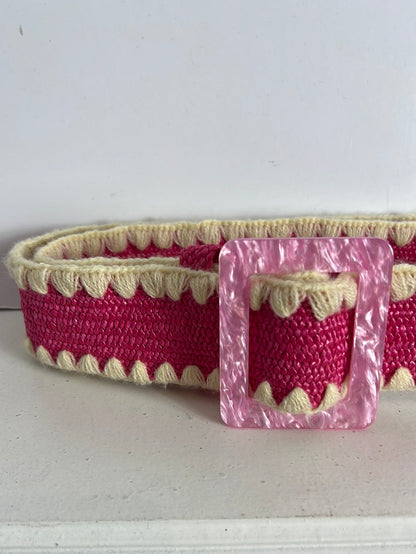 OTRAS. Cinturón rosa elástico