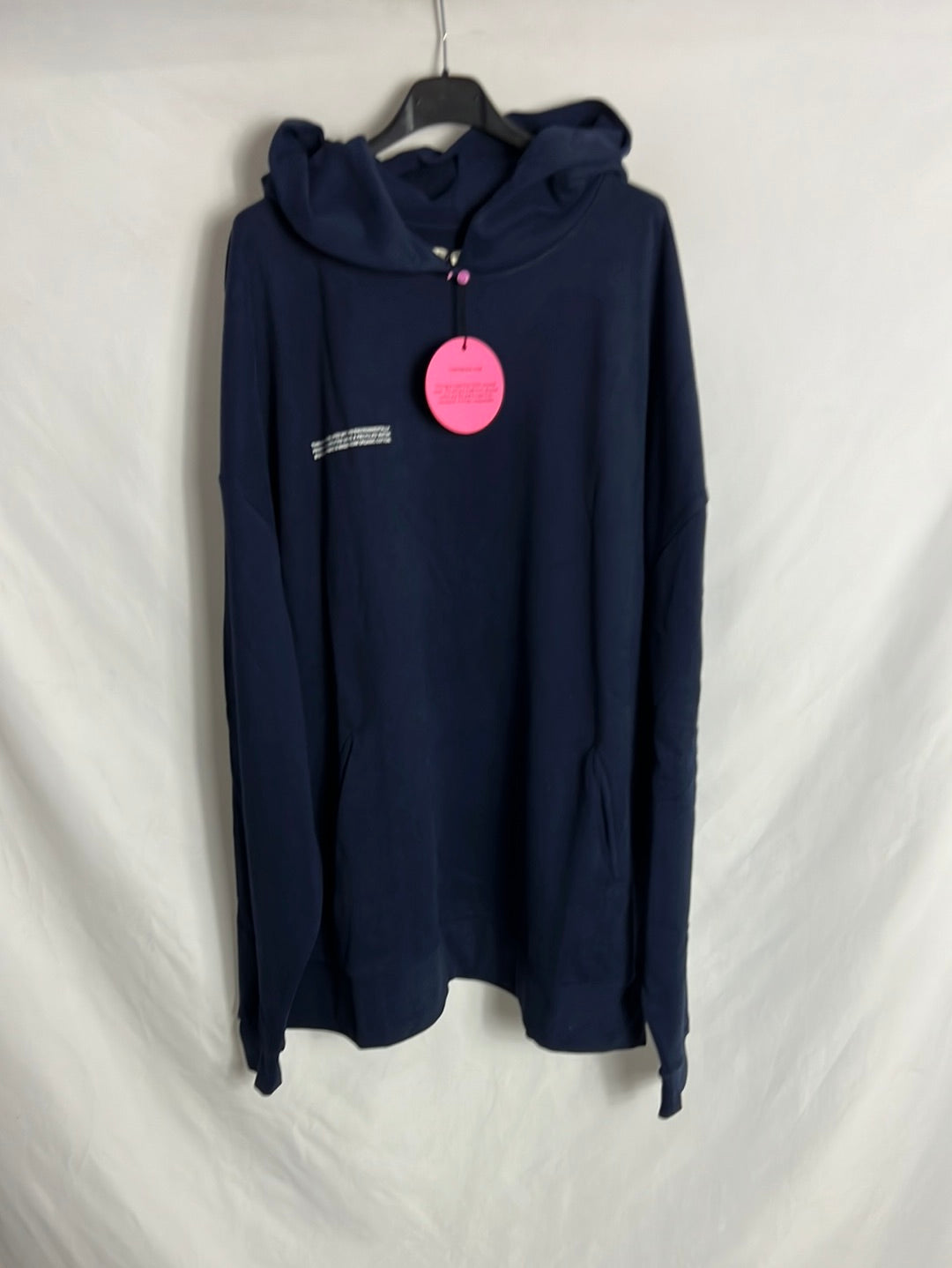 PANGAIA. Sudadera oversized azul letras. TU
