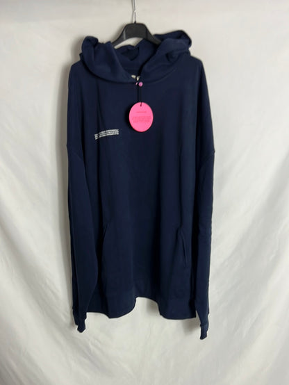 PANGAIA. Sudadera oversized azul letras. TU