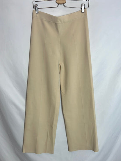 ZARA. Beige knit trousers Tm