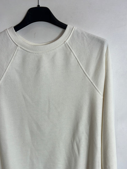 H&M. Sudadera blanca básica. T XS
