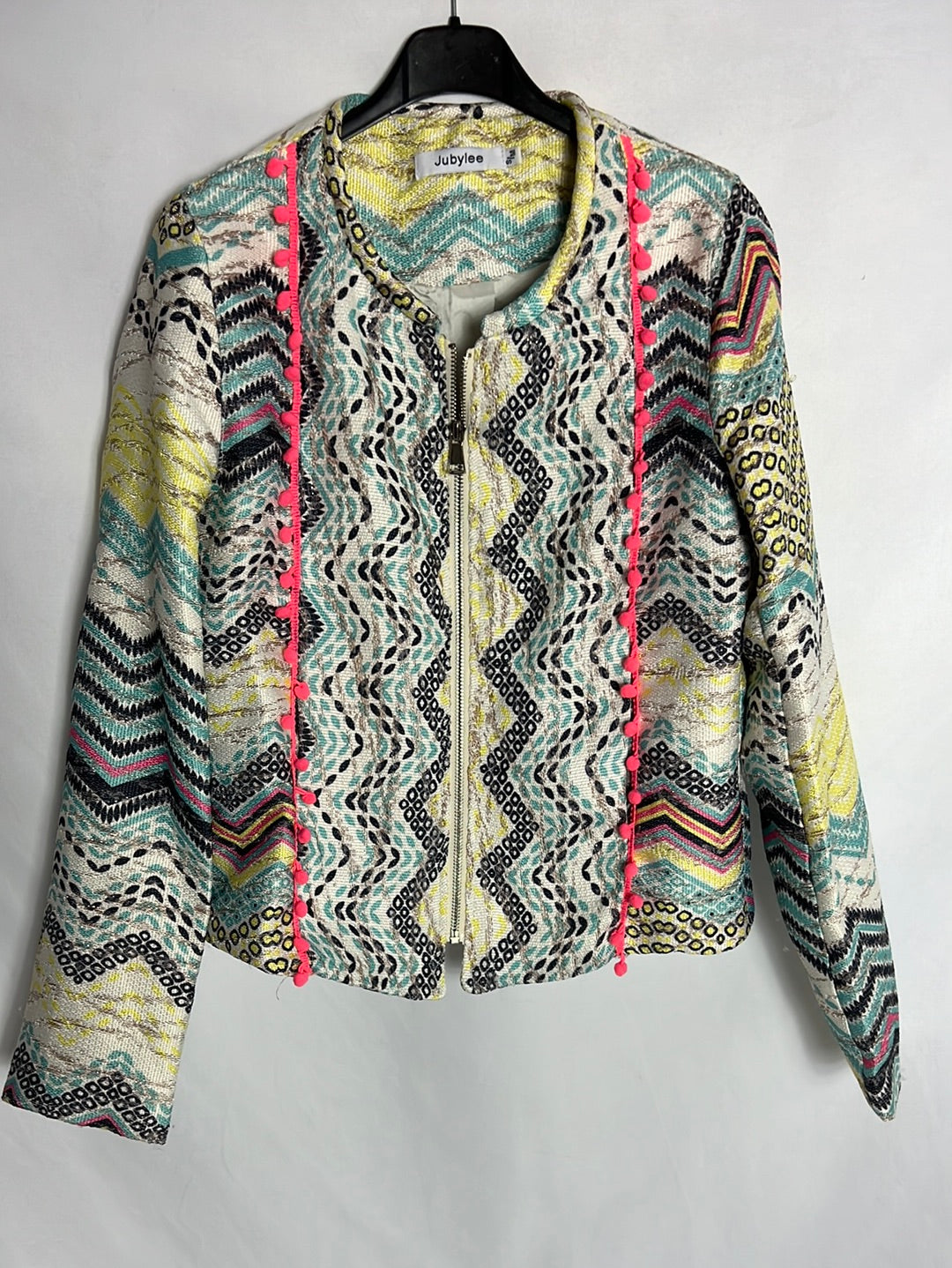 JUBYLEE. Chaqueta multicolor texturas. T S/M