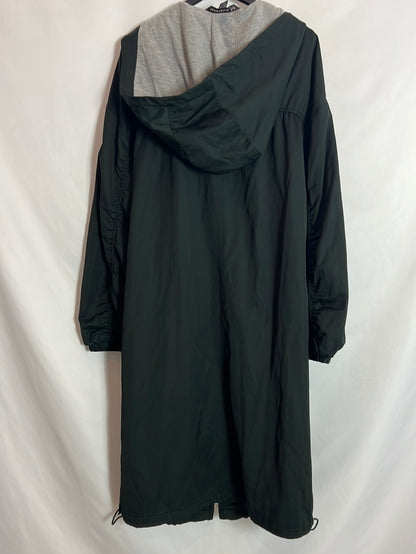 ZARA . Chaqueta midi verde oscuro. T S/M