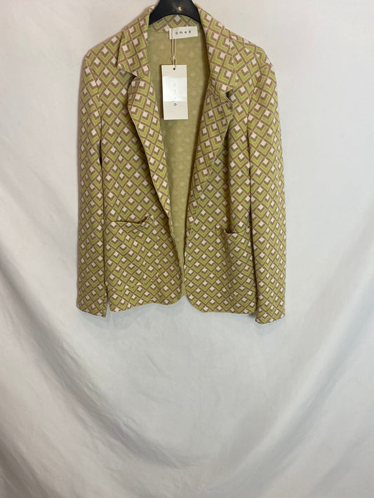 Ameé. Blazer punto estampado geométrico. T.U