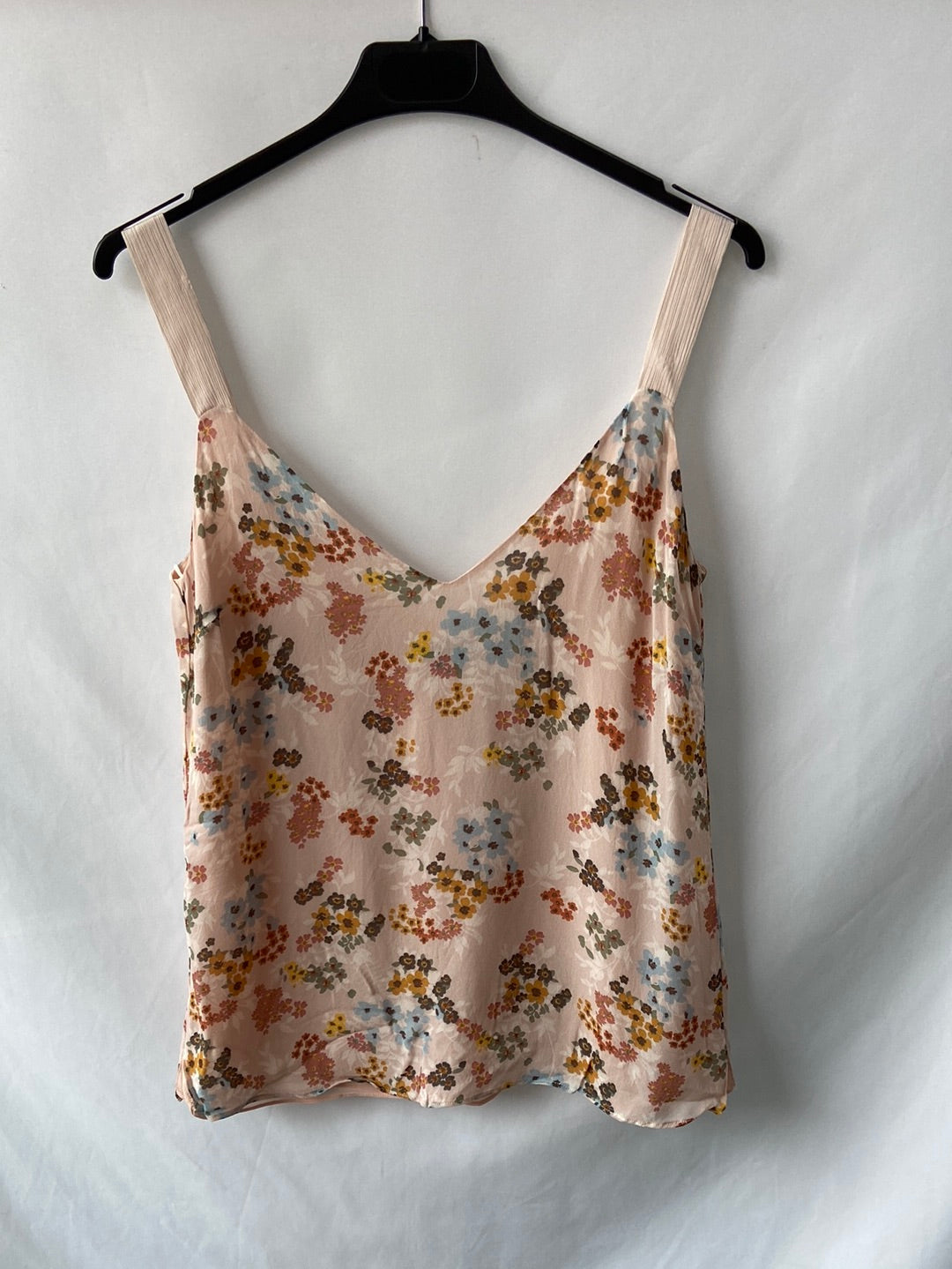 MASSIMO DUTTI. Pink floral top T.34