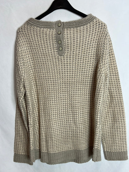 SFERA. Beige and gray Tl sweater