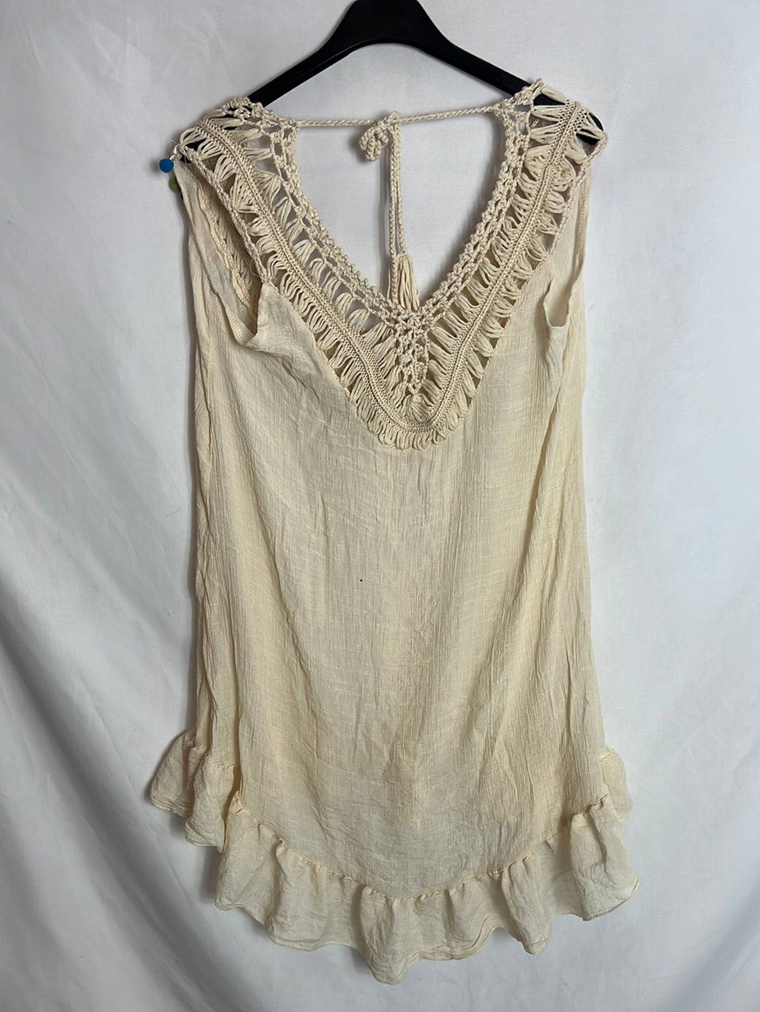 OTRAS. Blusa beige croché T.u(s)