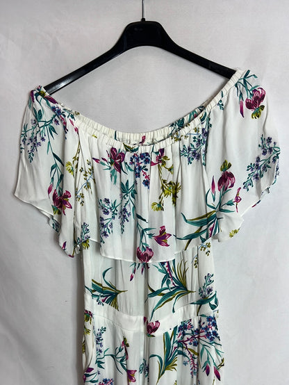 NAFNAF. Mono blanco flores T.36