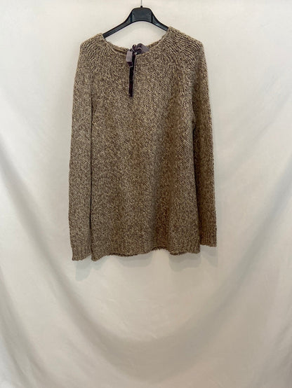 OYSHO. Jersey de punto beige . T.M