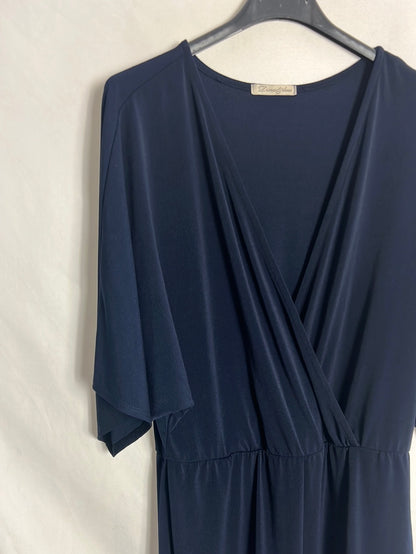DINA&DESS. Mono largo azul fluido. T M