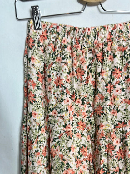 BLUGIRL. Falda larga flores T.M