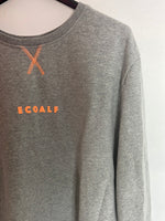 ECOALF. Sudadera gris logo. T XL