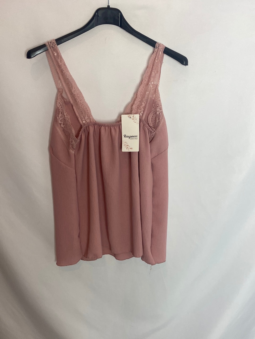 RAYSACCI. Camiseta tirantes rosa palo. T.L