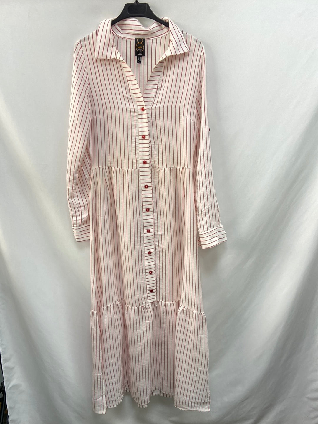 EIGHT. Vestido largo rayas T.l(tara)