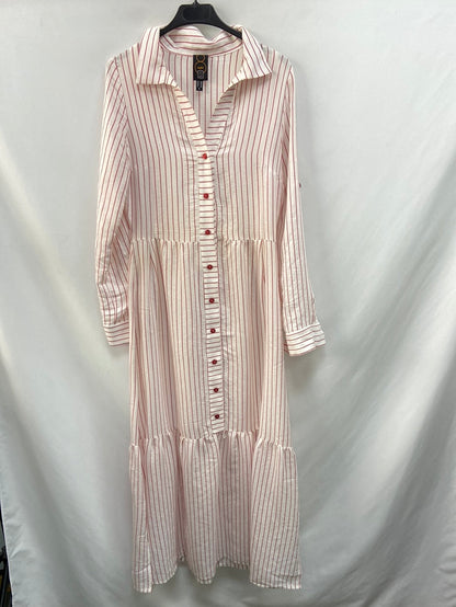 EIGHT. Vestido largo rayas T.l(tara)