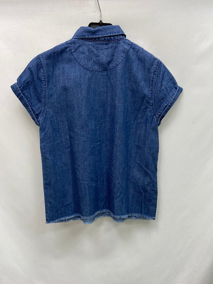 OTHERS. Short-sleeved denim blouse TS