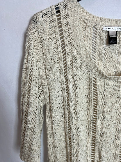 MANGO. Jersey punto abierto T.m