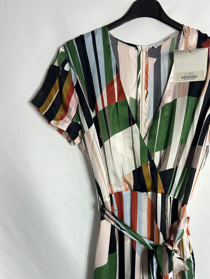 UTERQÜE. Mono largo estampado satinado. T M