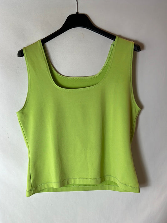 OTHERS. Pink and green stretch top. TS/M