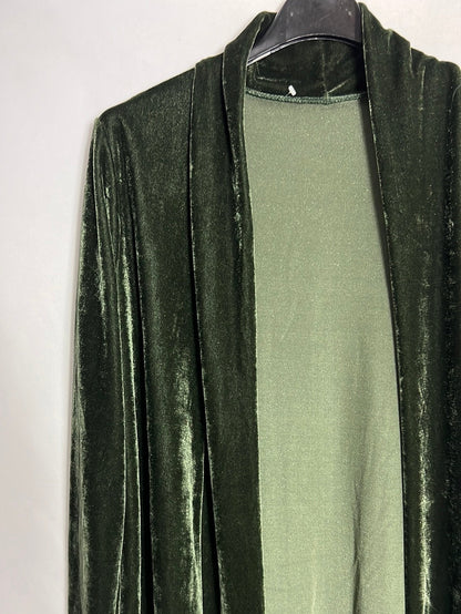 OTRAS. Chaqueta terciopelo verde. TU (S/M)
