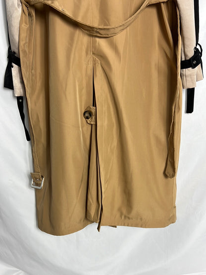 ELLO. Gabardina tricolor mangas satinadas. TU (M/L)