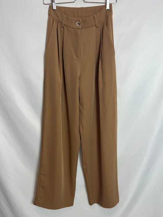 OTHERS. Beige wide-leg flowing trousers. TS