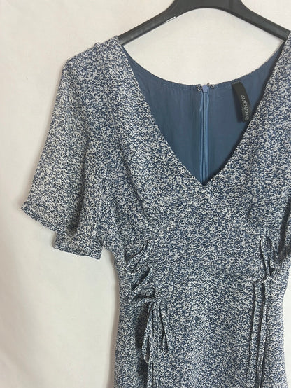 AMENAH. Blue floral dress T.1(s)