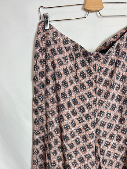 H&amp;M. Printed wide-leg flowing trousers. Size 46