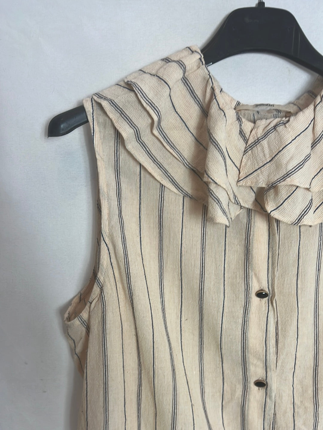 SESSUN. blusa beige rayas T.l