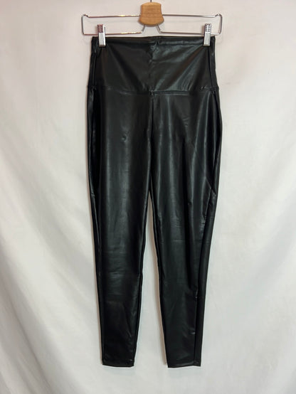 ZEZANA. Black faux leather leggings TM