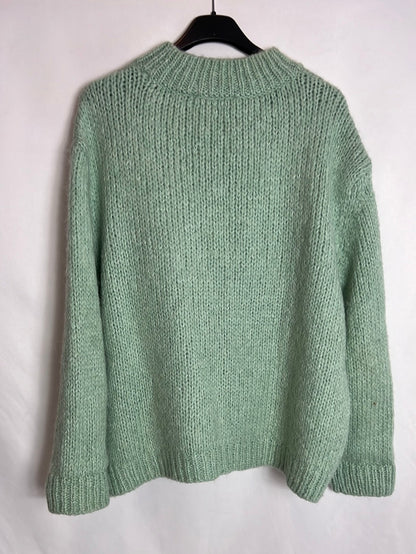 ZARA. Jersey oversized verde claro. T S