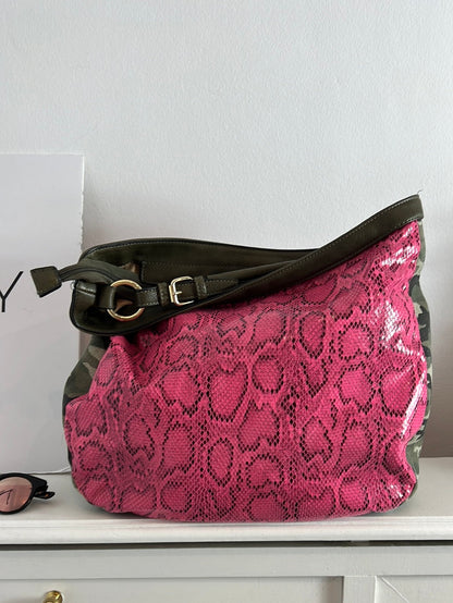 LOOKAT. Two-tone shopper bag