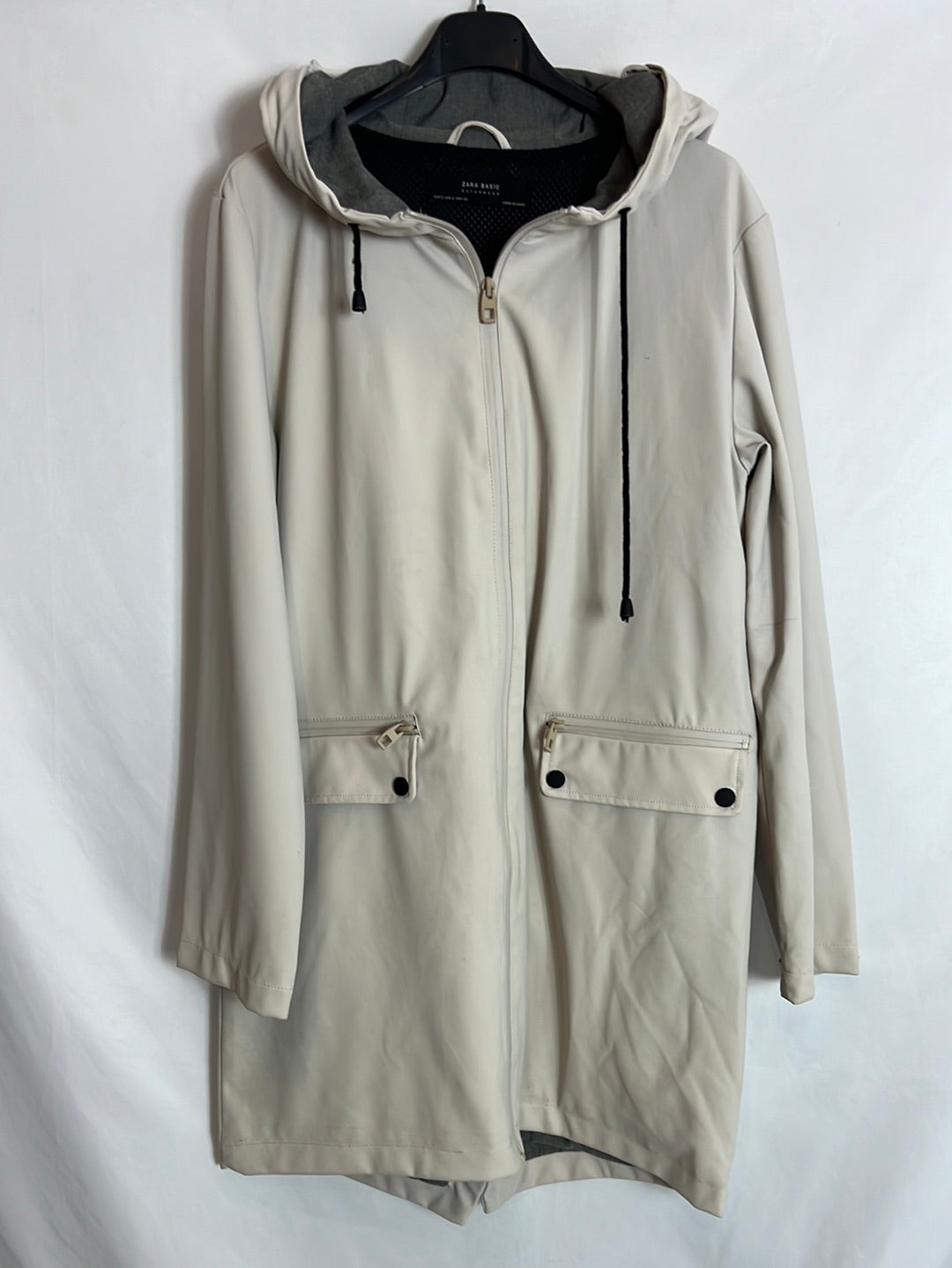 Waterproof beige raincoat Ts (TARA) - Main Image