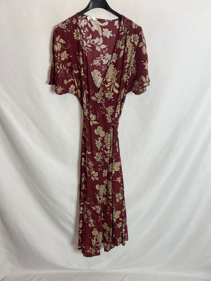 MANGO. Floral wrap dress. TM