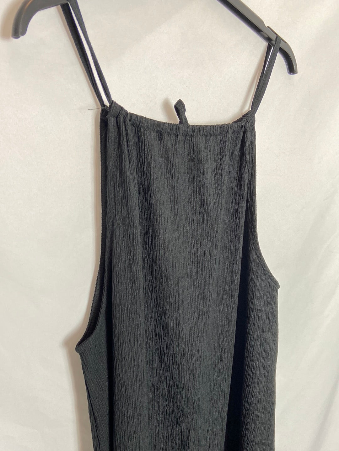 PIECES. Vestido negro midi T.m