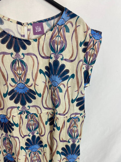 ZUA. Printed midi dress. YOU