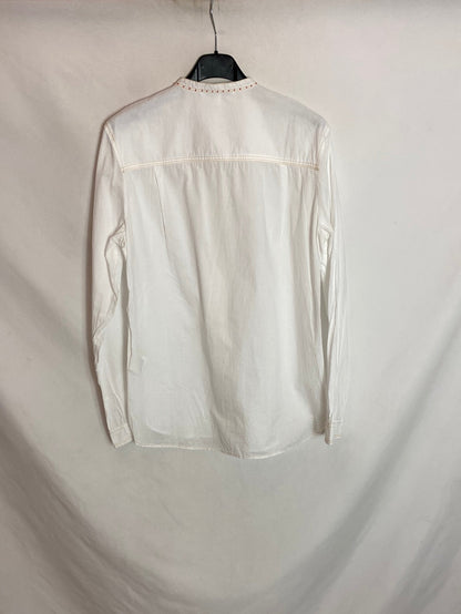 SCALPERS. White beaded blouse TL