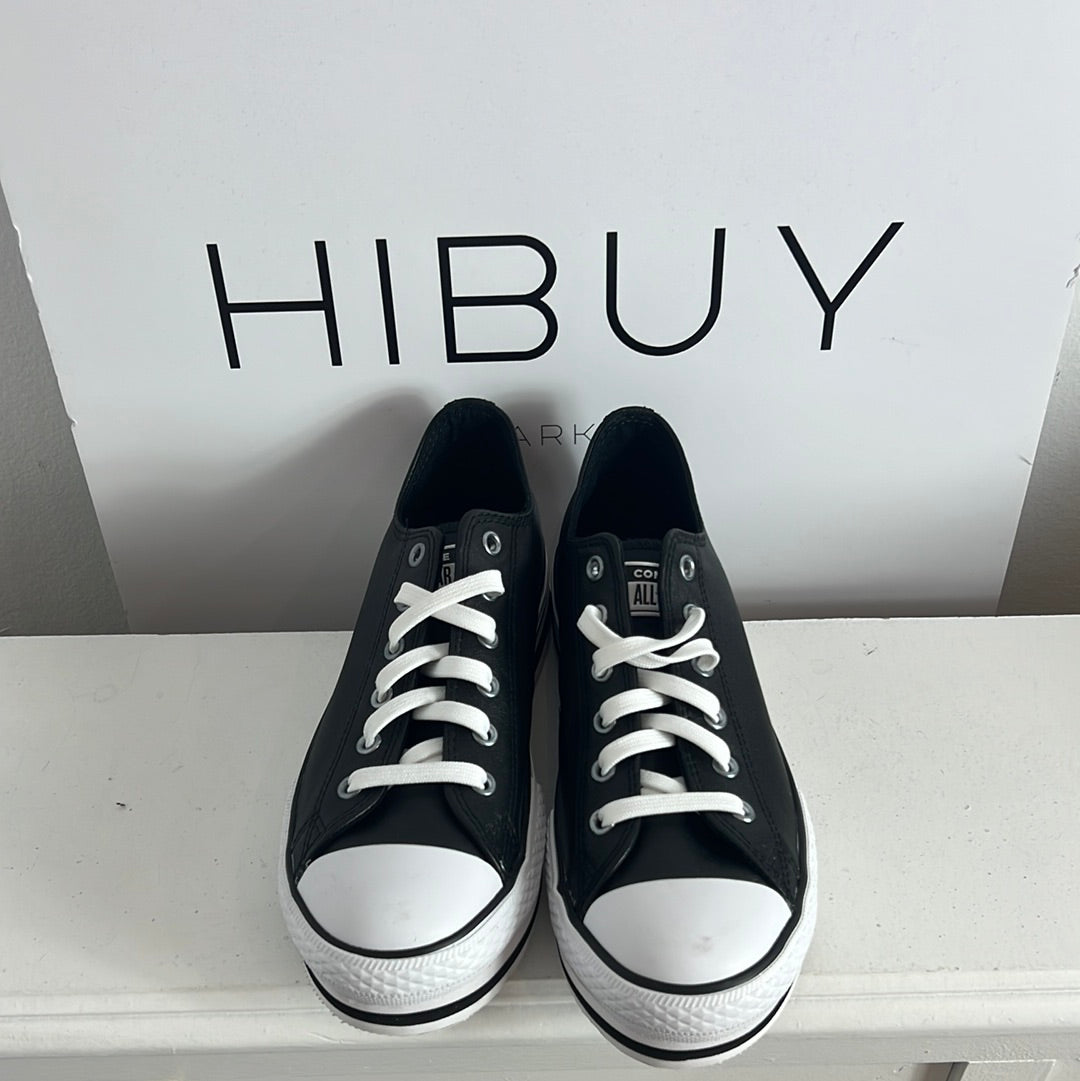 CONVERSE. Zapatillas negras piel T.37