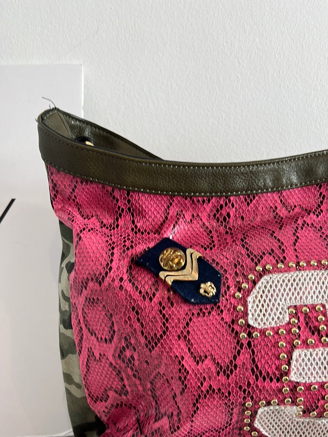 LOOKAT. Two-tone shopper bag