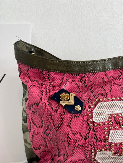 LOOKAT. Two-tone shopper bag