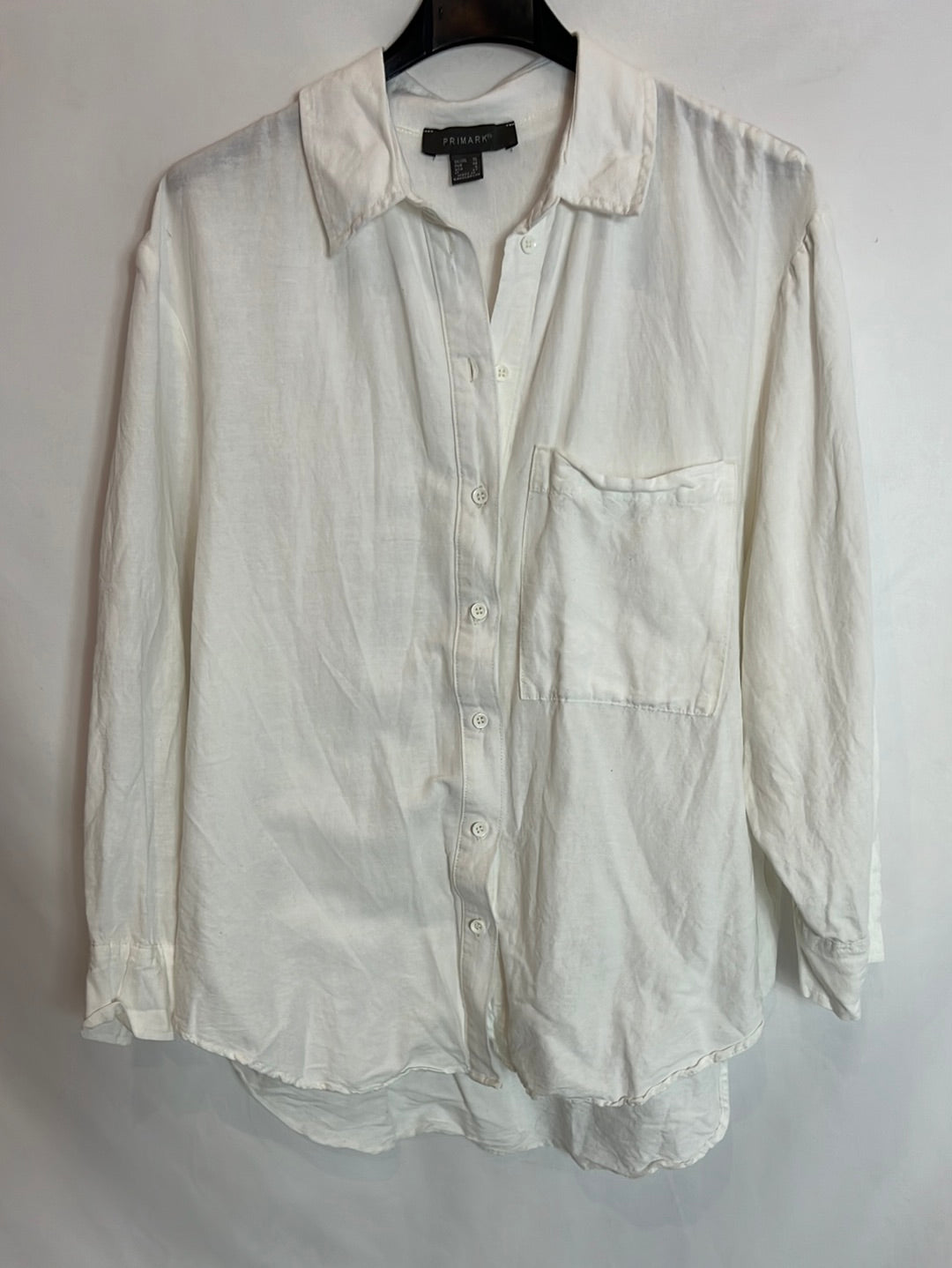 PRIMARK. Camisa blanca oxford T.38