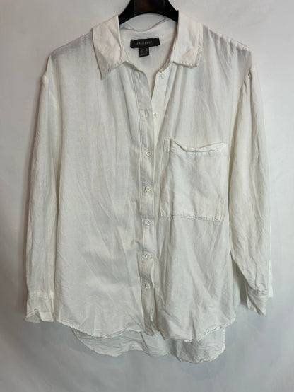 PRIMARK. Camisa blanca oxford T.38