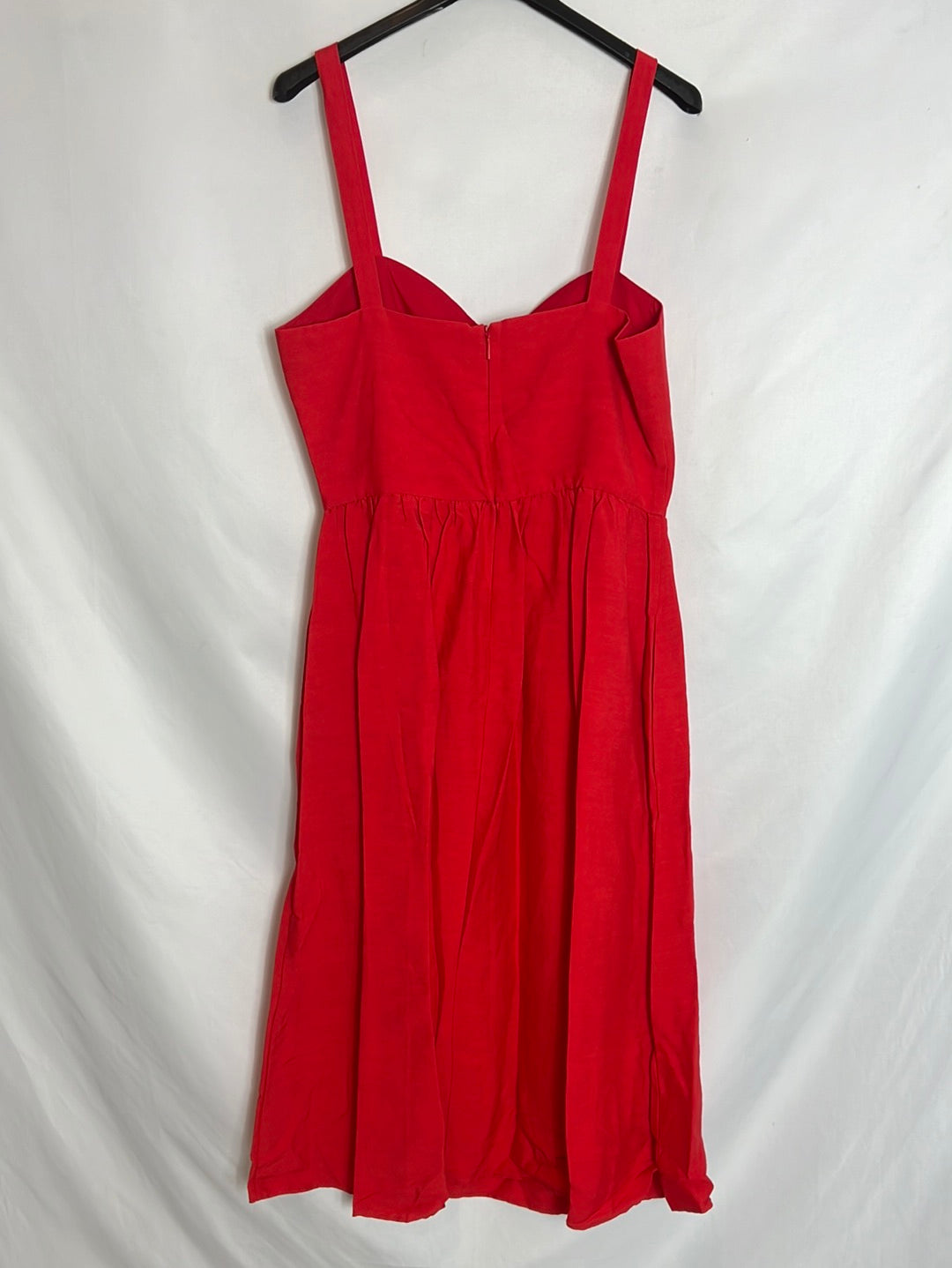 MANGO. Red midi dress Tm