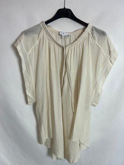 IRO. Light beige top with hooks. T 34