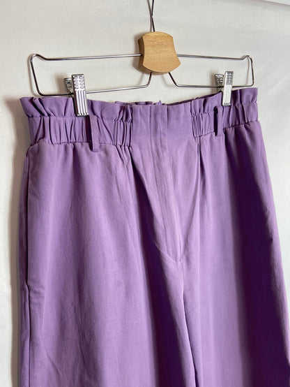 Fantastic Company. Purple wide-leg trousers, size 38.