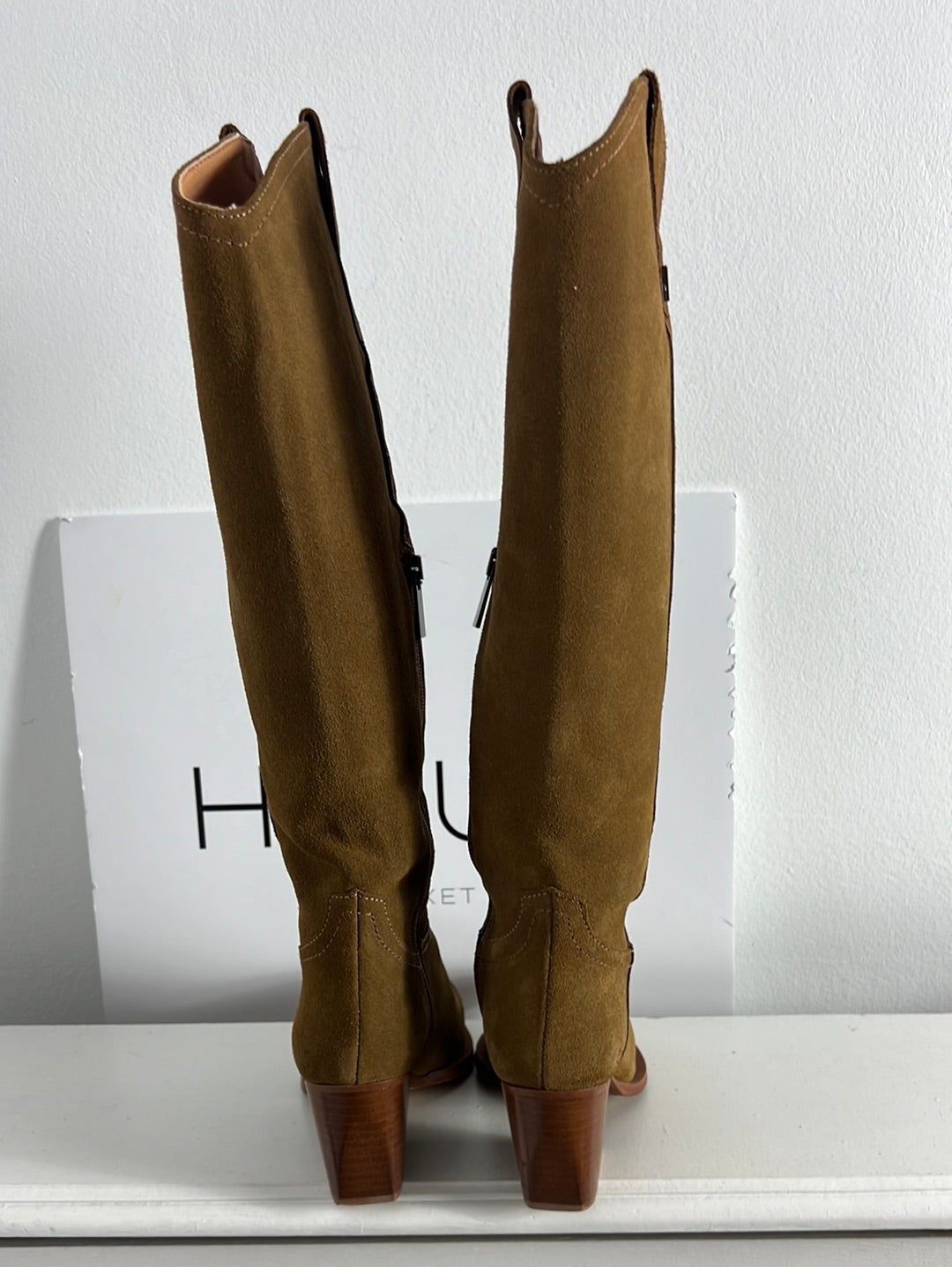 VIENTY. Botas piel camel cowboy. T 38