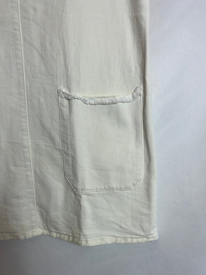 ZARA. Short white denim dress. TS