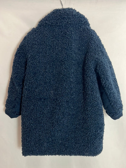 ZARA. Blue sheepskin coat. Size 6 years