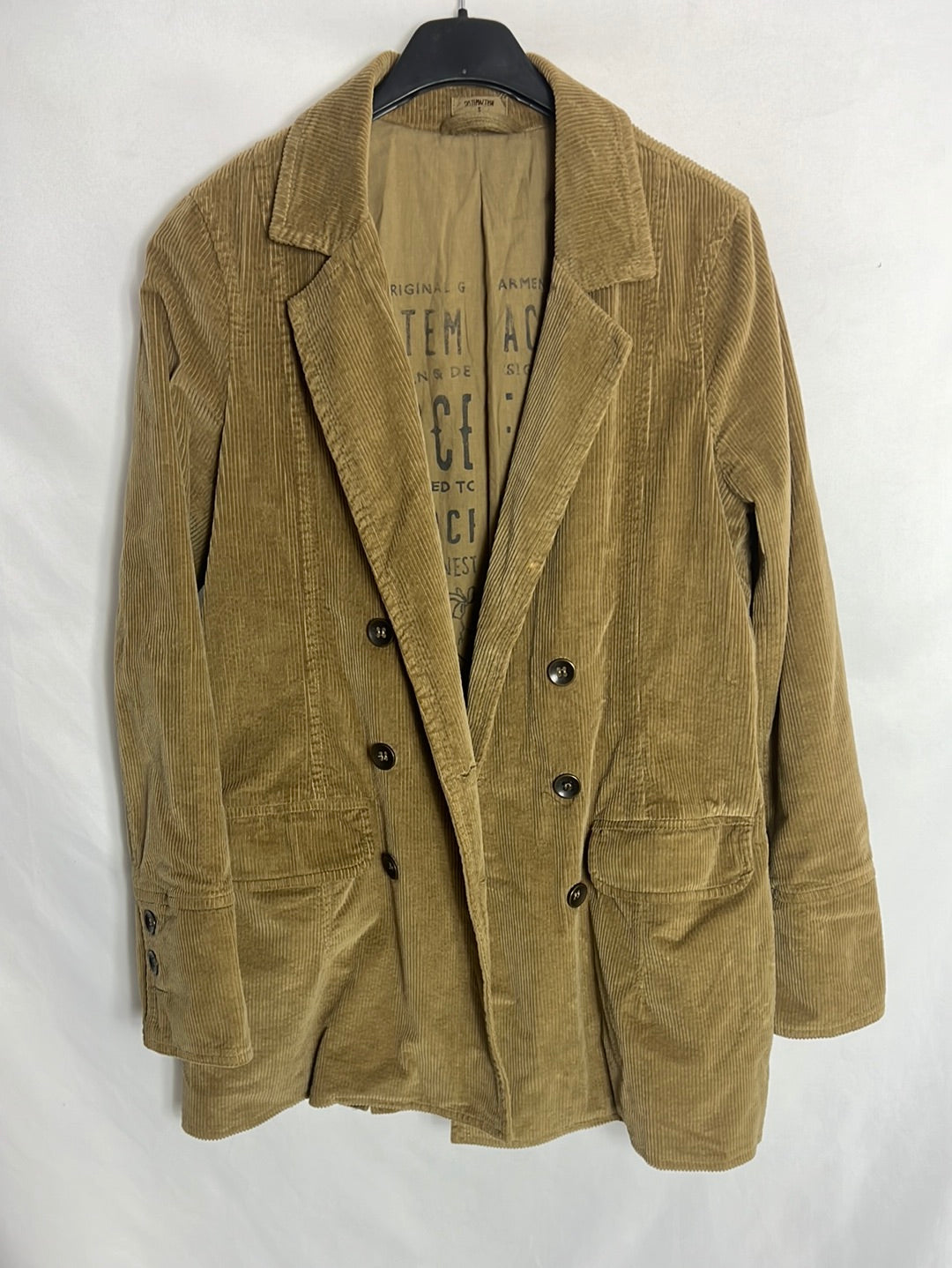 SYSTEMACTION. Brown blazer. ts